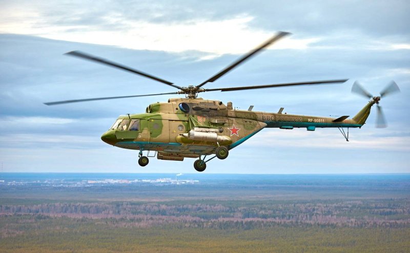 Вертолёт ми-8 военный