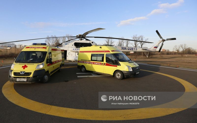 Вертолет санавиации Красноярск