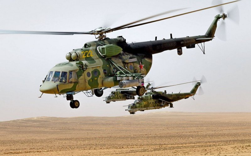 Вертолёт ми-8 военный