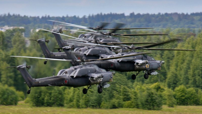 ВВС России вертолеты ми 28