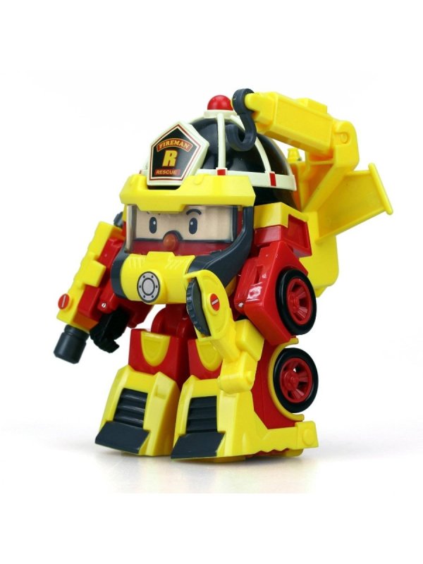 Трансформер Silverlit Robocar Poli Рой 10 см с костюмом супер-пожарного