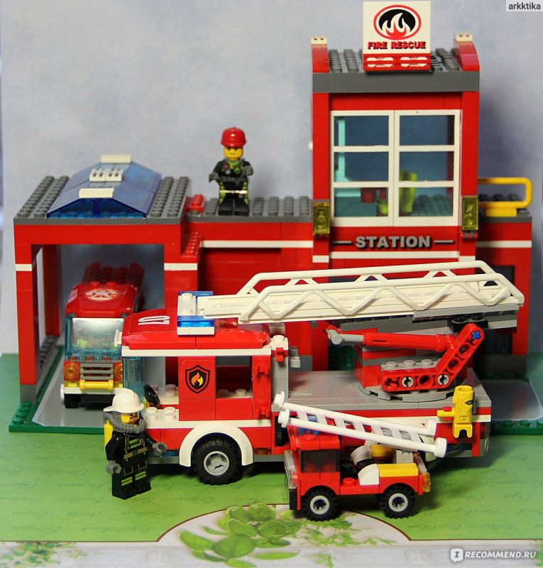 Лего 1232 пожарная машина winner