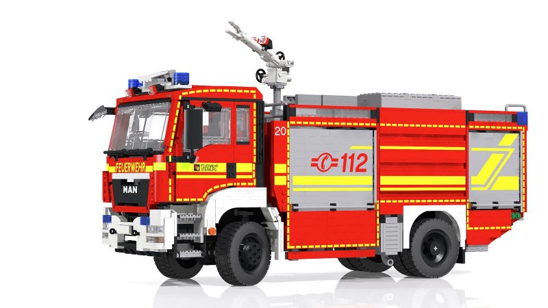 Лего пожарный КАМАЗ 43118 лего пожарный
