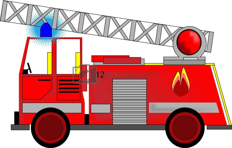 Пожарная машина картинка