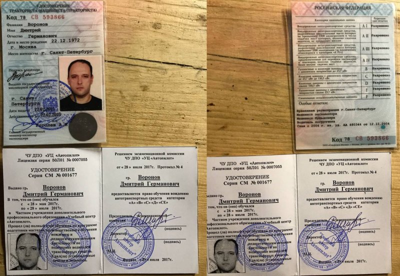 Удостоверение машинист бульдозера 6 разряда