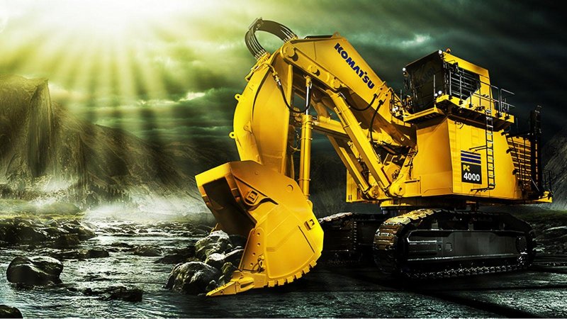 Komatsu карьерные экскаваторы