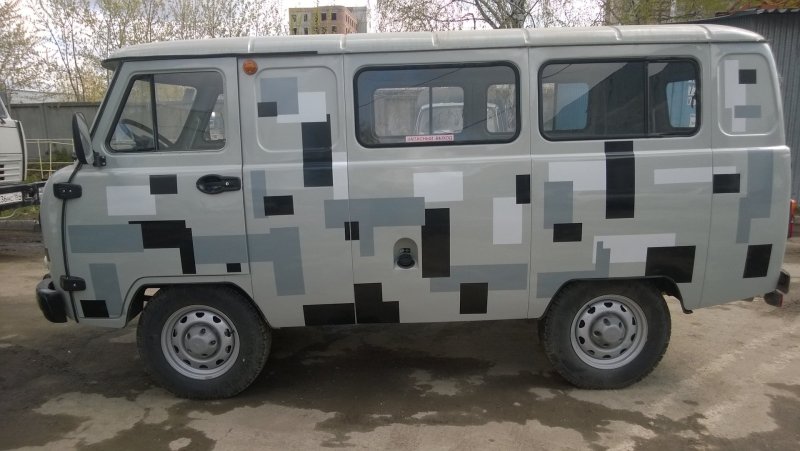 УАЗ Буханка пиксельный камуфляж