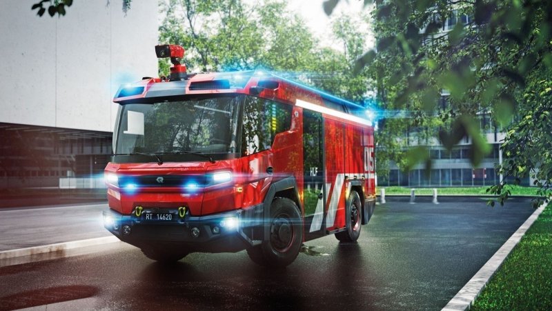 Китайская электрическая пожарная машина
