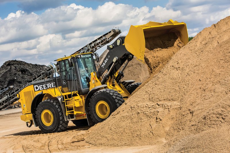 Погрузчик John Deere 744k