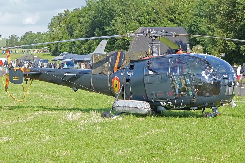 Sa 316b Alouette III вид из кабины