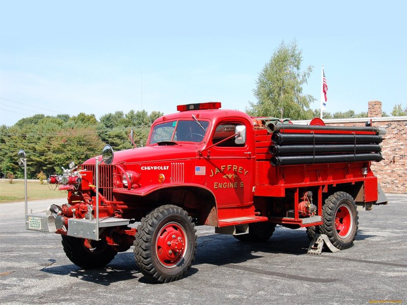 Пожарная машина на базе Студебекера