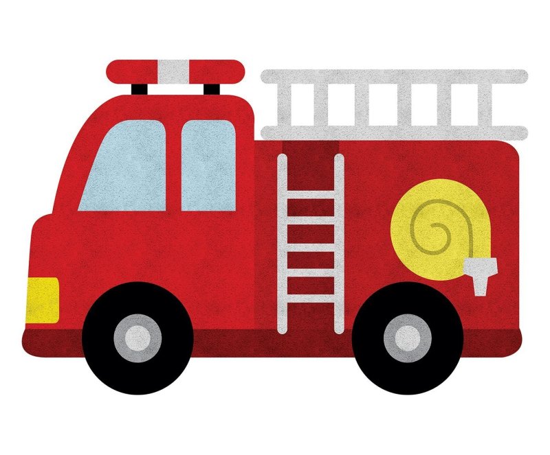 Пожарная машина аппликация для детей