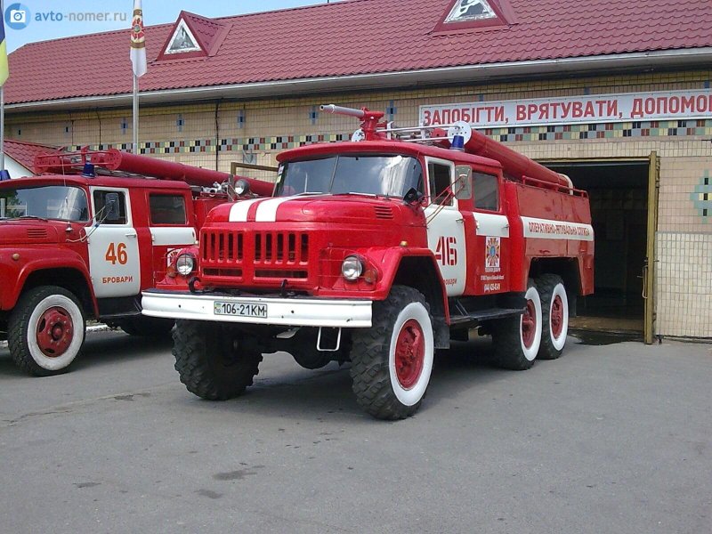 Советская пожарная машина ЗИЛ 131