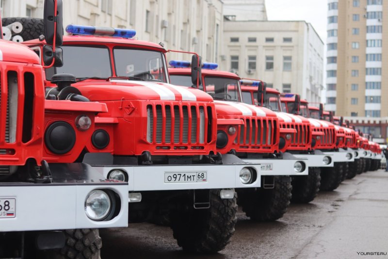 Вручение пожарных автомобилей