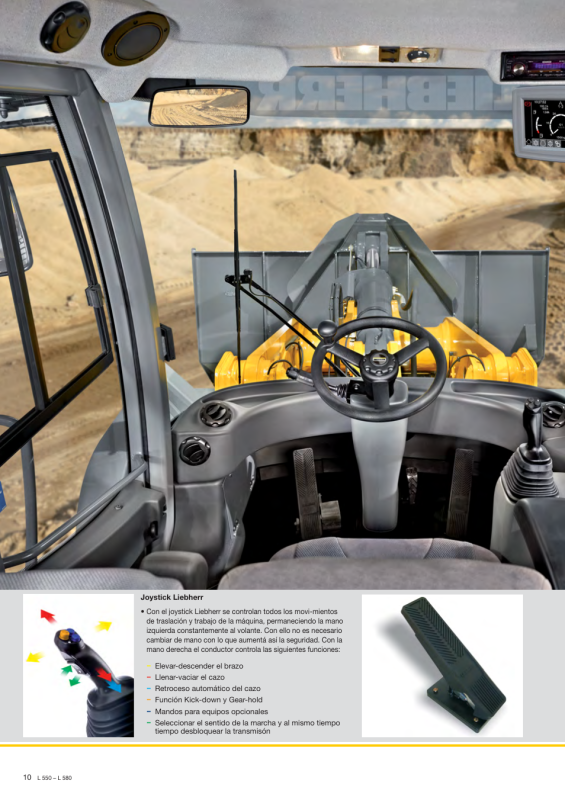 Liebherr 566 в кабине