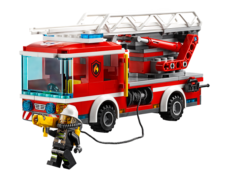 LEGO City 60107 пожарный автомобиль с лестницей конструктор