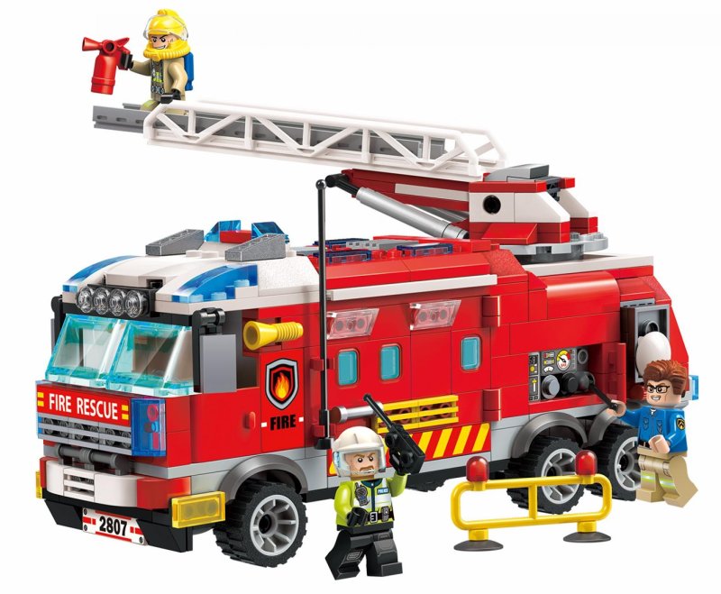 Конструктор 2807 QMAN пожарная машина