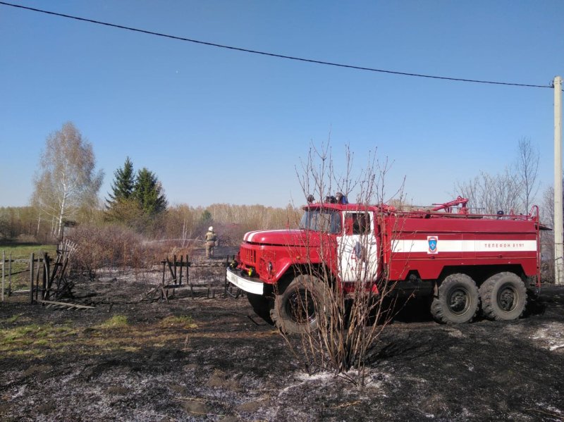 Пожары в Омской области