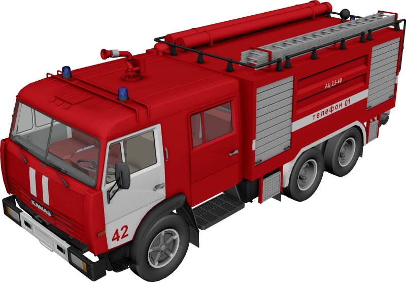 Пожарный автомобиль КАМАЗ (модель АЦ-3,2-40/4)