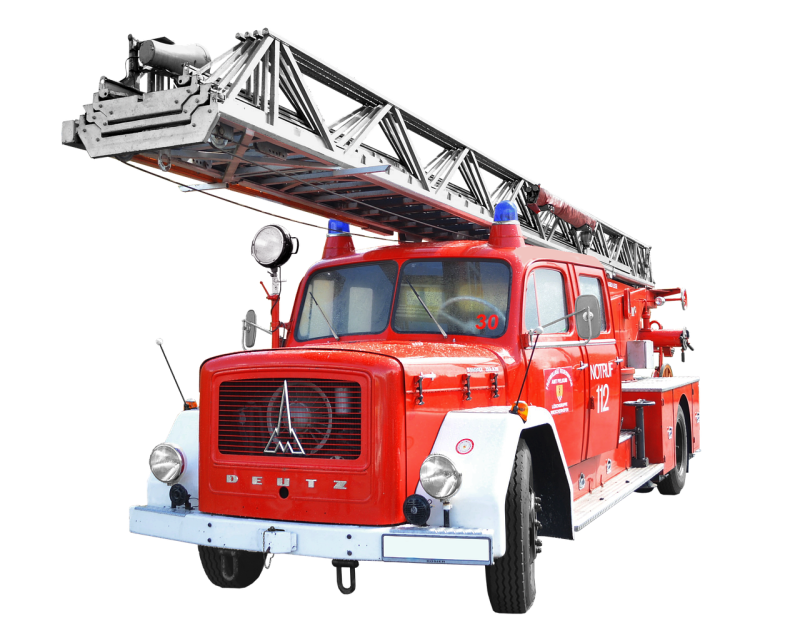 Магирус пожарная машина лестница