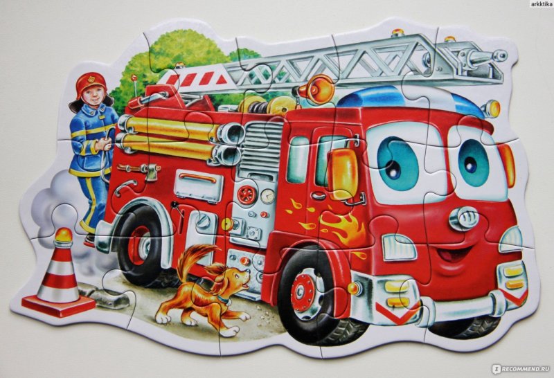 Напольный пазл "пожарная машина" (24 Эл.) Melissa Doug 436