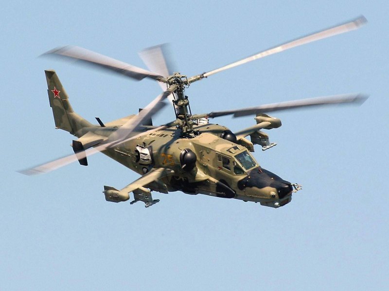 Боевой вертолет ка-50 черная акула