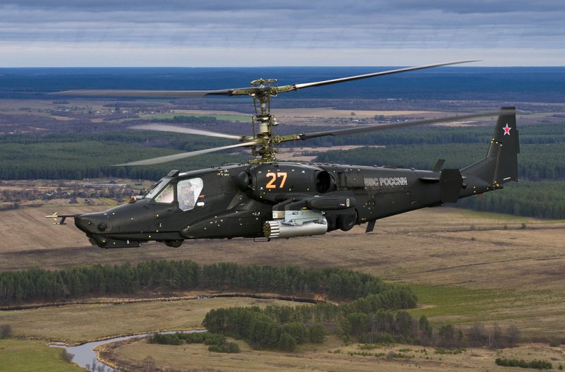 Боевой вертолет ка-50 черная акула