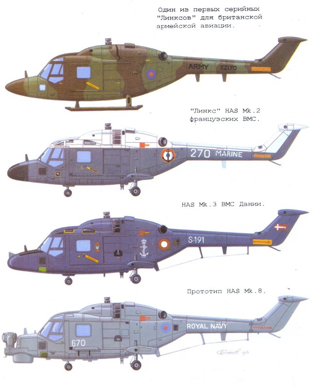 Westland lynx чертеж