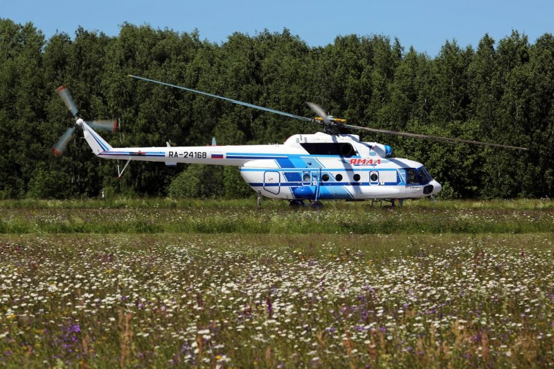 Вертолёт Ямал ми8 МТВ авиа