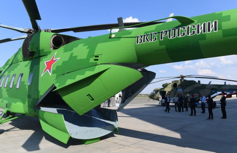 Военный вертолет ми-38т