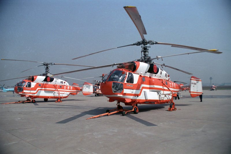 Вертолёт ка-32 в Южной Корее