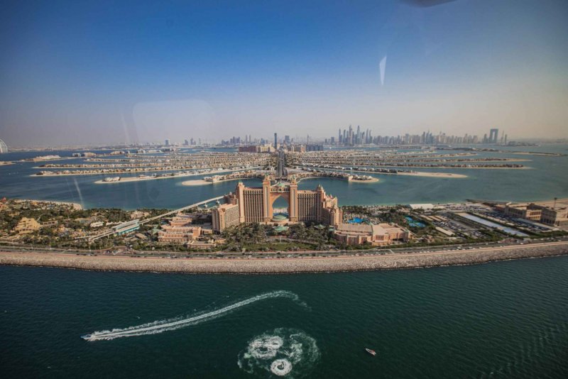 Atlantis the Palm Dubai вертолет