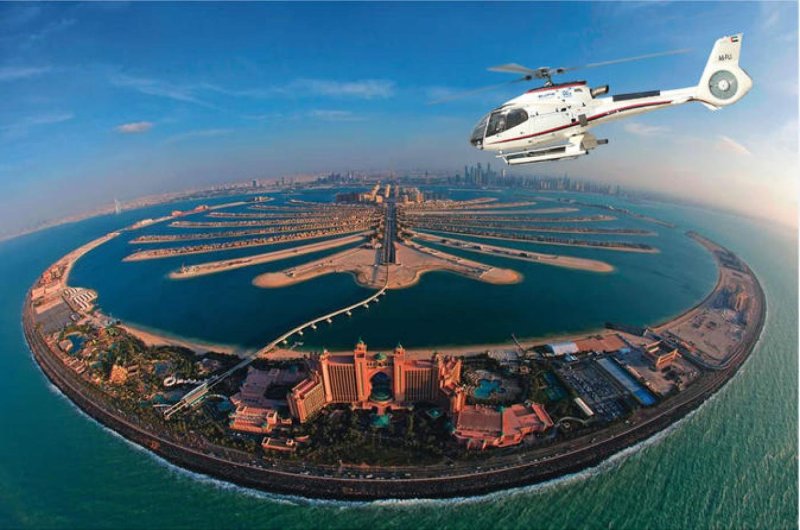 Atlantis the Palm Dubai вертолет
