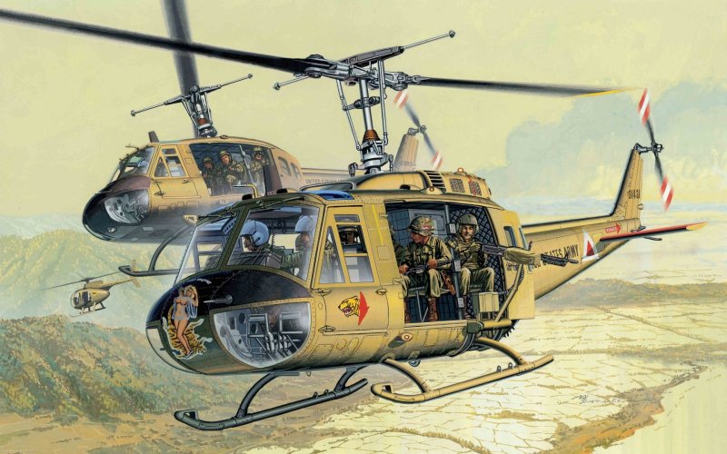 Вертолёт uh-1 Huey