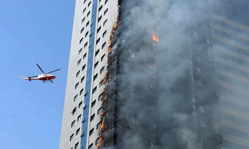 Пожар в небоскребе
