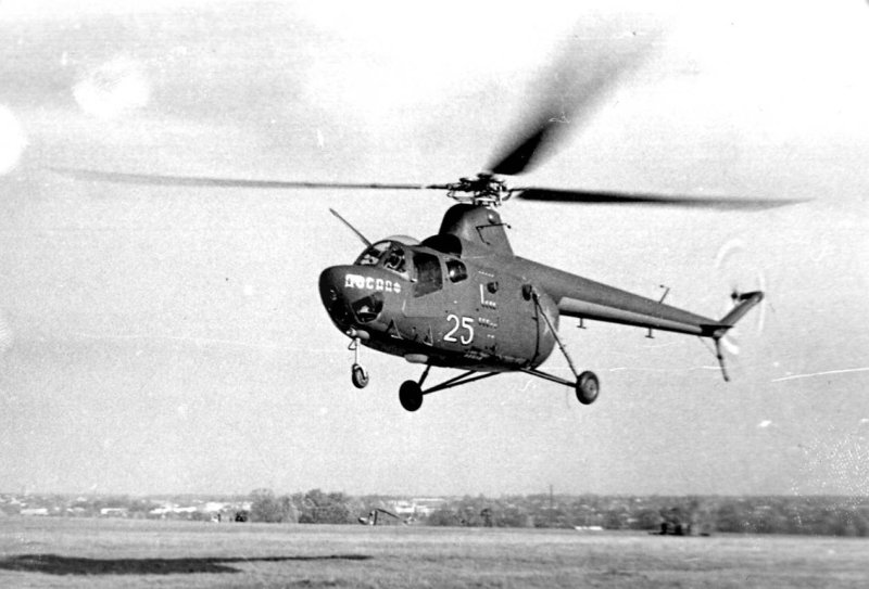 1948 - Первый полет вертолета ми-1, м.к.Байкалов