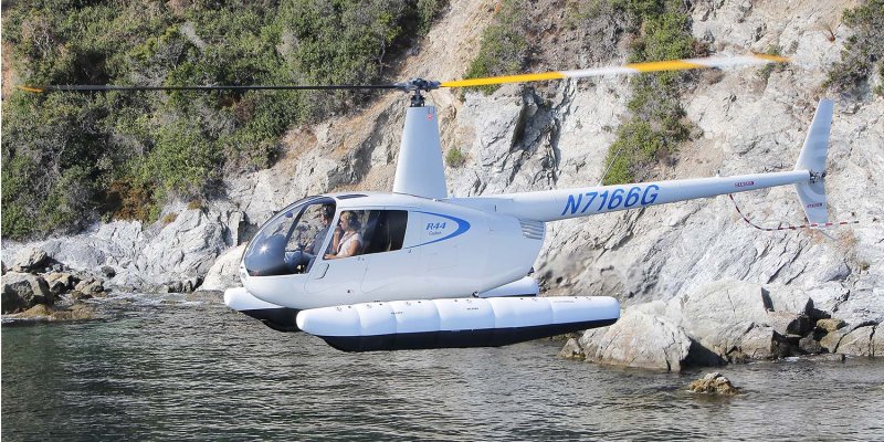 Robinson r44 с поплавками