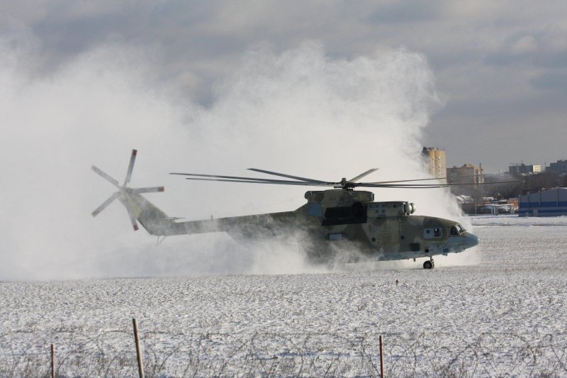 Ми-26 вертолет зима