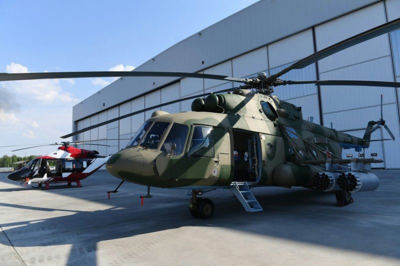 Военный вертолет ми-38т