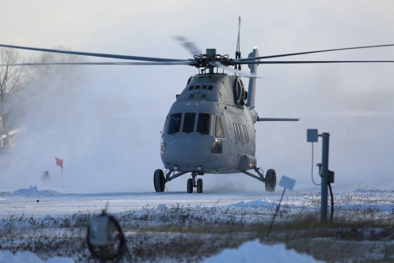 Военный вертолет ми-38т