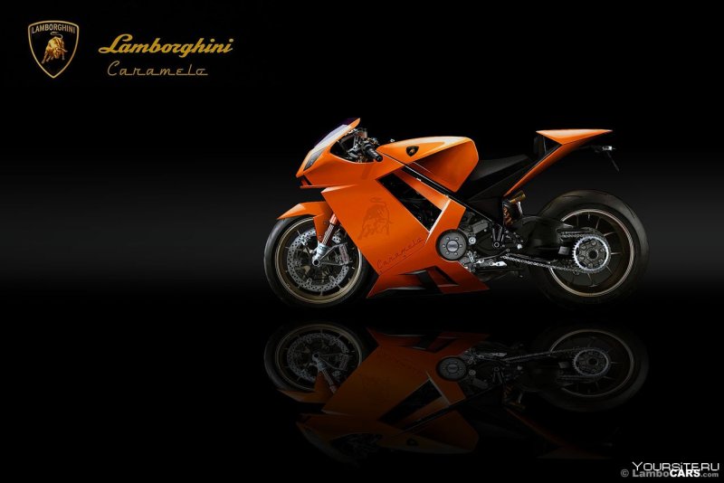 Мотоцикл Lamborghini v4 1000 caramelo