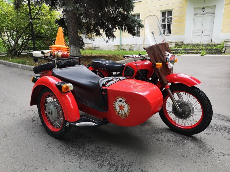 Днепр МТ 11 С коляской красный