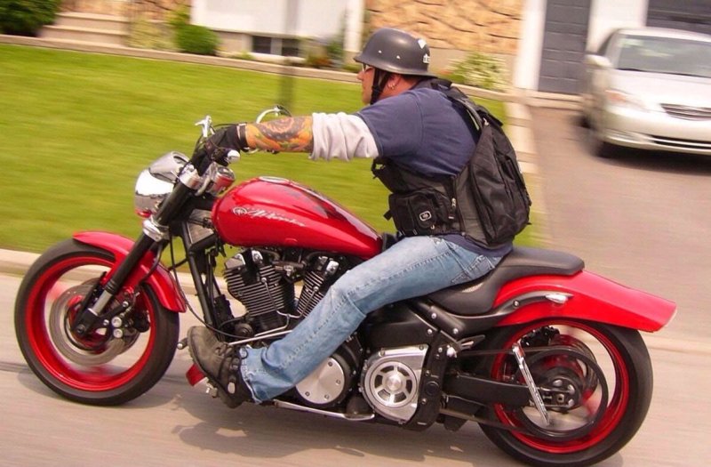 Yamaha XV 1700 Warrior посадка