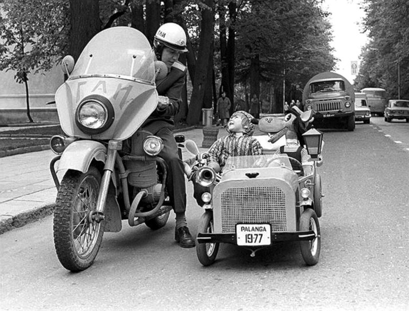 Мотоцикл Урал милиция СССР 1960