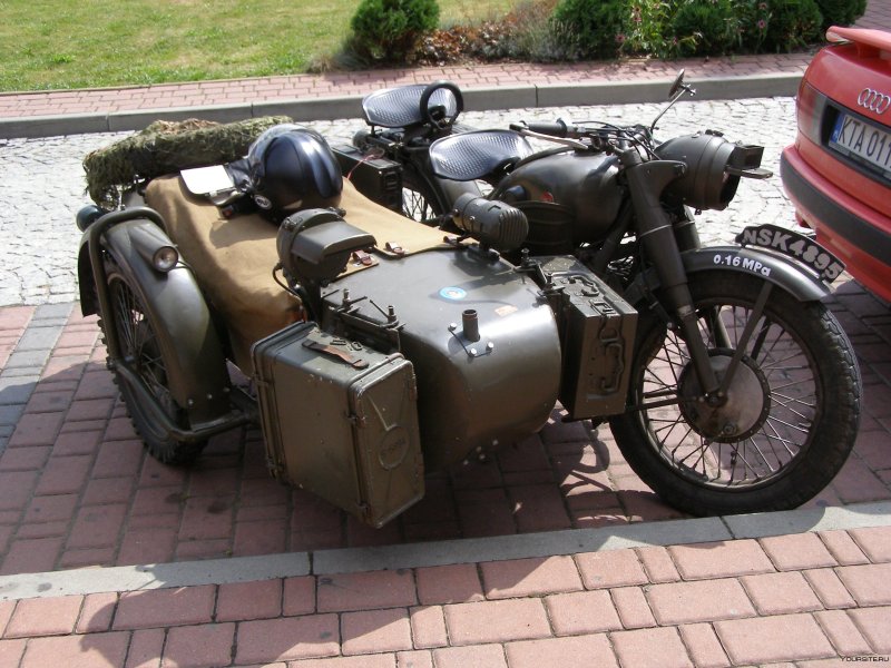 Мотоцикл к-750 с люлькой