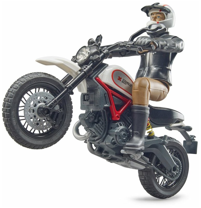 63-051 Scrambler Ducati Desert Sled с мотоциклистом