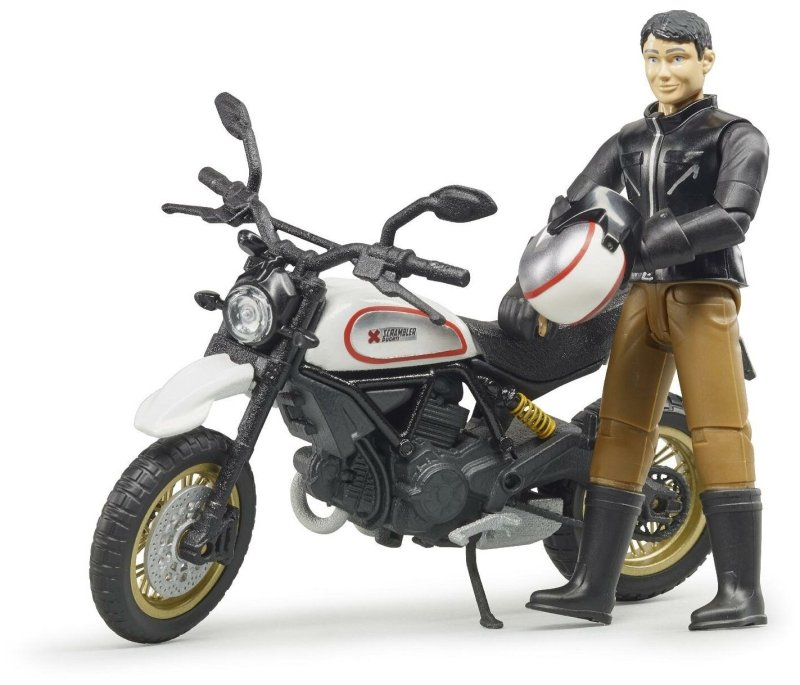 63-051 Scrambler Ducati Desert Sled с мотоциклистом