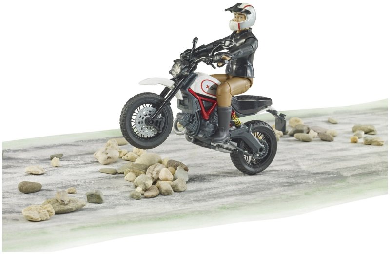 63-051 Scrambler Ducati Desert Sled с мотоциклистом