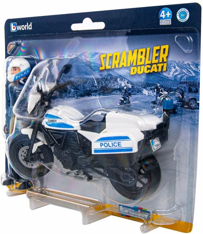 Мотоцикл Scrambler Ducati с фигуркой полицейского артикул №62-731
