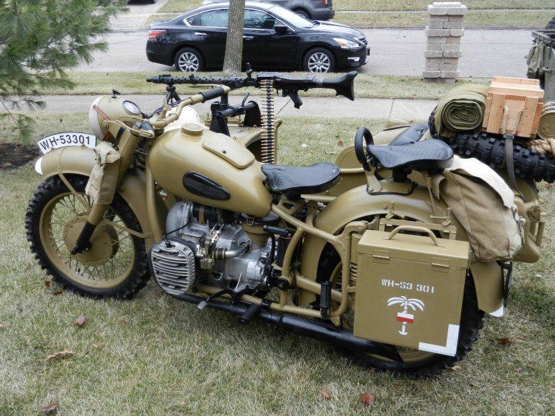 BMW r75 и Урал